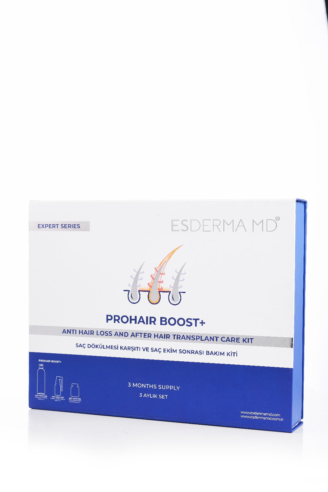 Prohair Boost+ Saç Dökülmesine Karşı ve Saç Ekimi Sonrası Bakım Seti (3 Aylık Set)